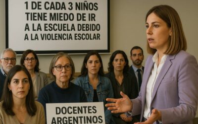 1 de cada 3 niños tiene miedo de asistir a la escuela debido a situaciones de violencia escolar.