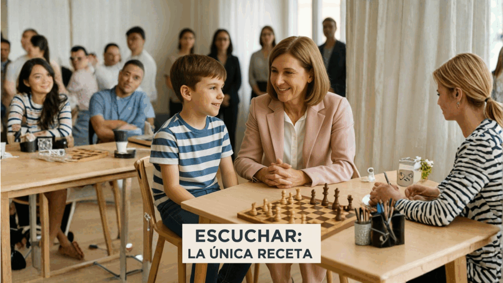 Imagen que representa escuchar a un niño