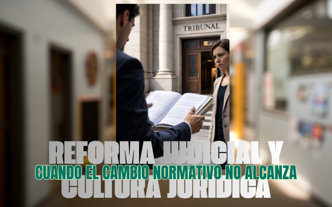 Reformas judiciales y cultura jurídica: cuando el cambio normativo no alcanza