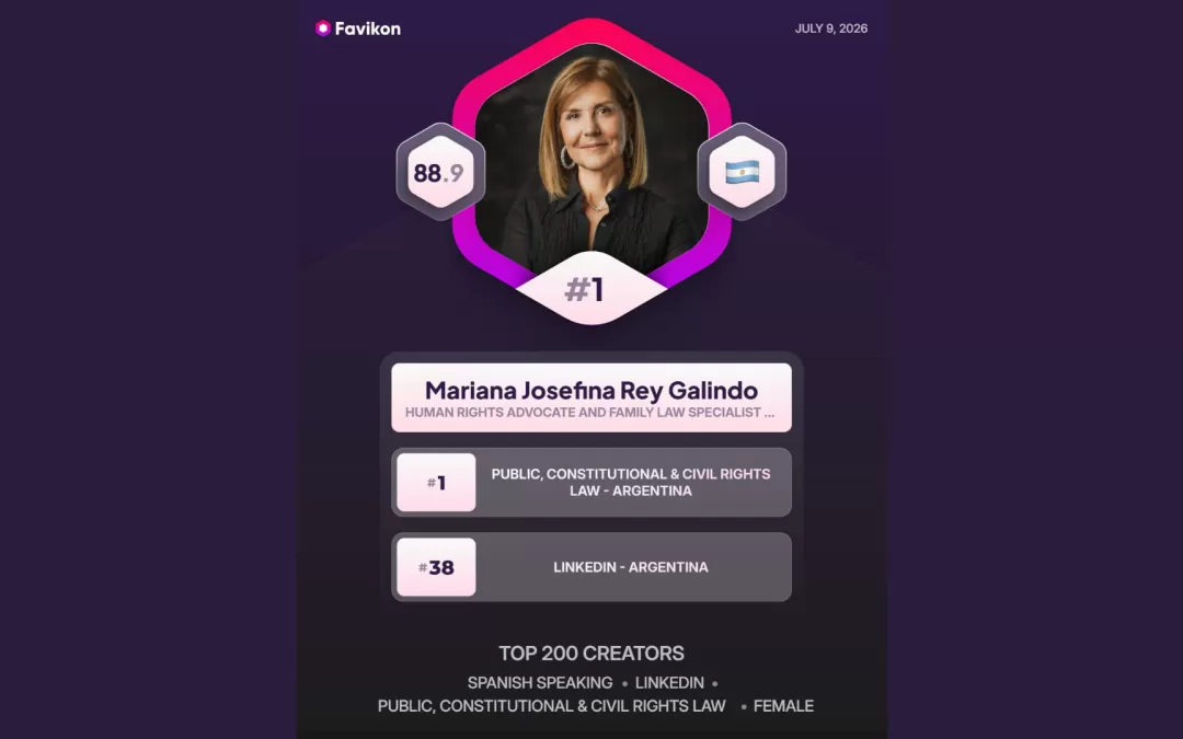 Mariana Rey Galindo, jurista N.° 1 de habla hispana según Favikon